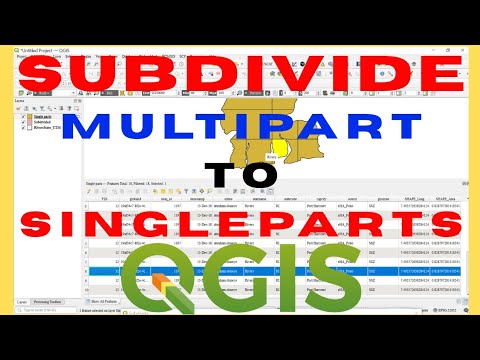 KyngTammy's tweet card. How to Subdivide and Convert Multipart to Single Parts in QGIS