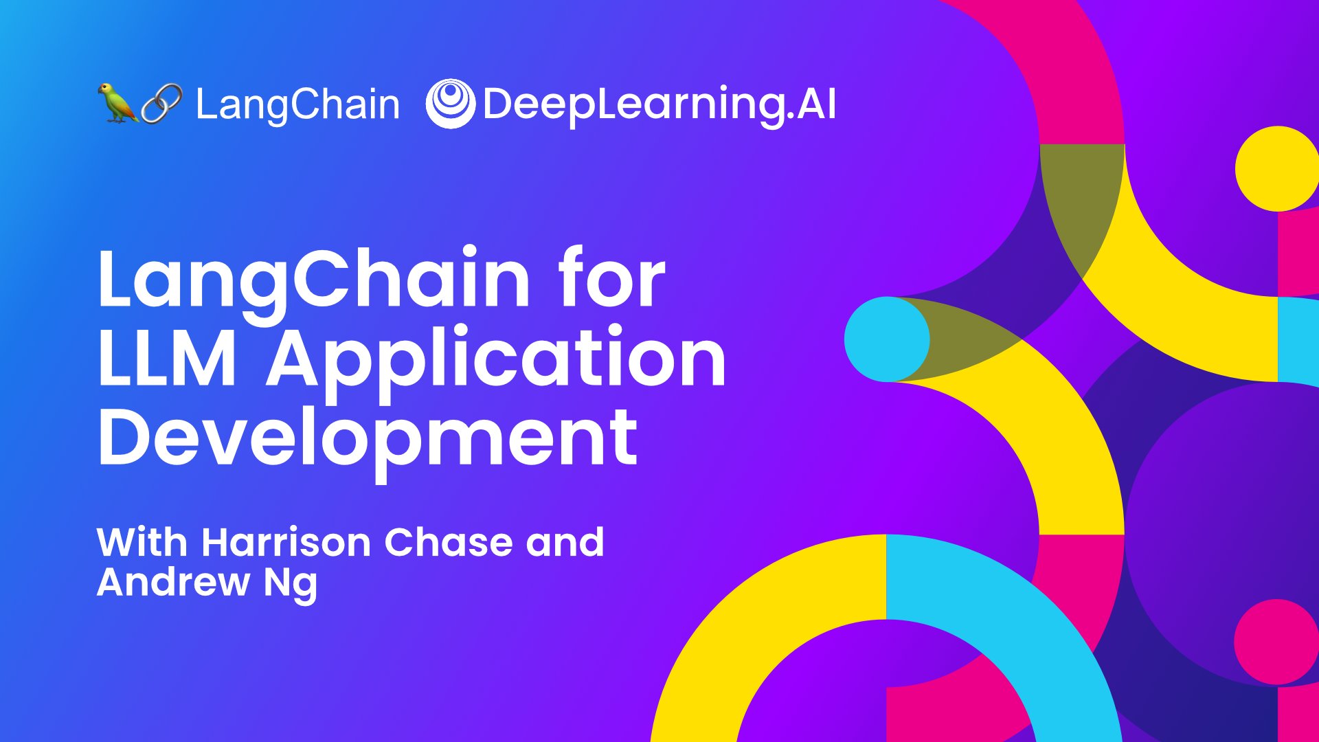 techNmak's tweet card. Learn to use LangChain to call LLMs into new environments, and use memories, chains, and agents to take on new and complex tasks.