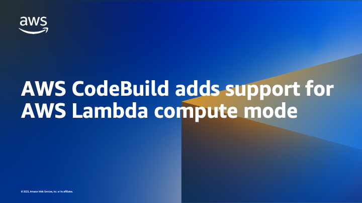 RDarrylR's tweet card. AWS CodeBuild recently announced that it supports running projects on AWS Lambda. AWS CodeBuild is a fully managed continuous integration (CI) service that allows you to build and test your code...