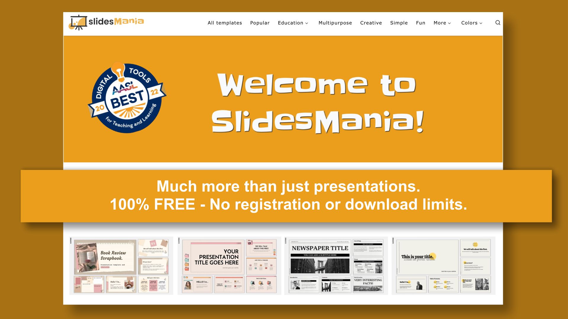 SlidesManiaSM's tweet card. Free templates and themes for Google Slides or PowerPoint made by Educators for Educators. Here you will find Google Slides themes and PowerPoint templates that have been submitted by educators.