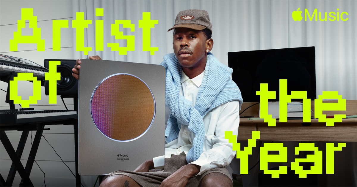 Appils's tweet card. Tyler, The Creator was announced today as Apple Music’s Artist of the Year, recognizing the hip-hop visionary’s outstanding impact on both music and culture in 2025.