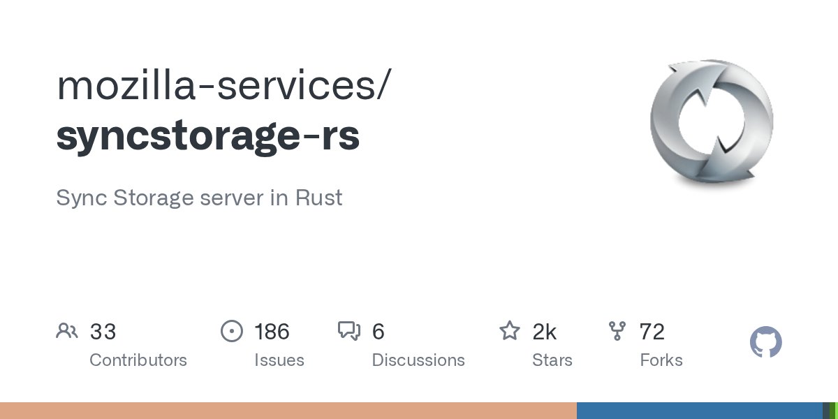 HSVSphere's tweet card. Sync Storage server in Rust. Contribute to mozilla-services/syncstorage-rs development by creating an account on GitHub.