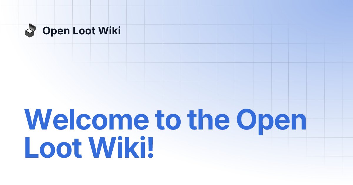 OpenLoot's tweet card. Welcome to the Open Loot Wiki! | Open Loot Wiki