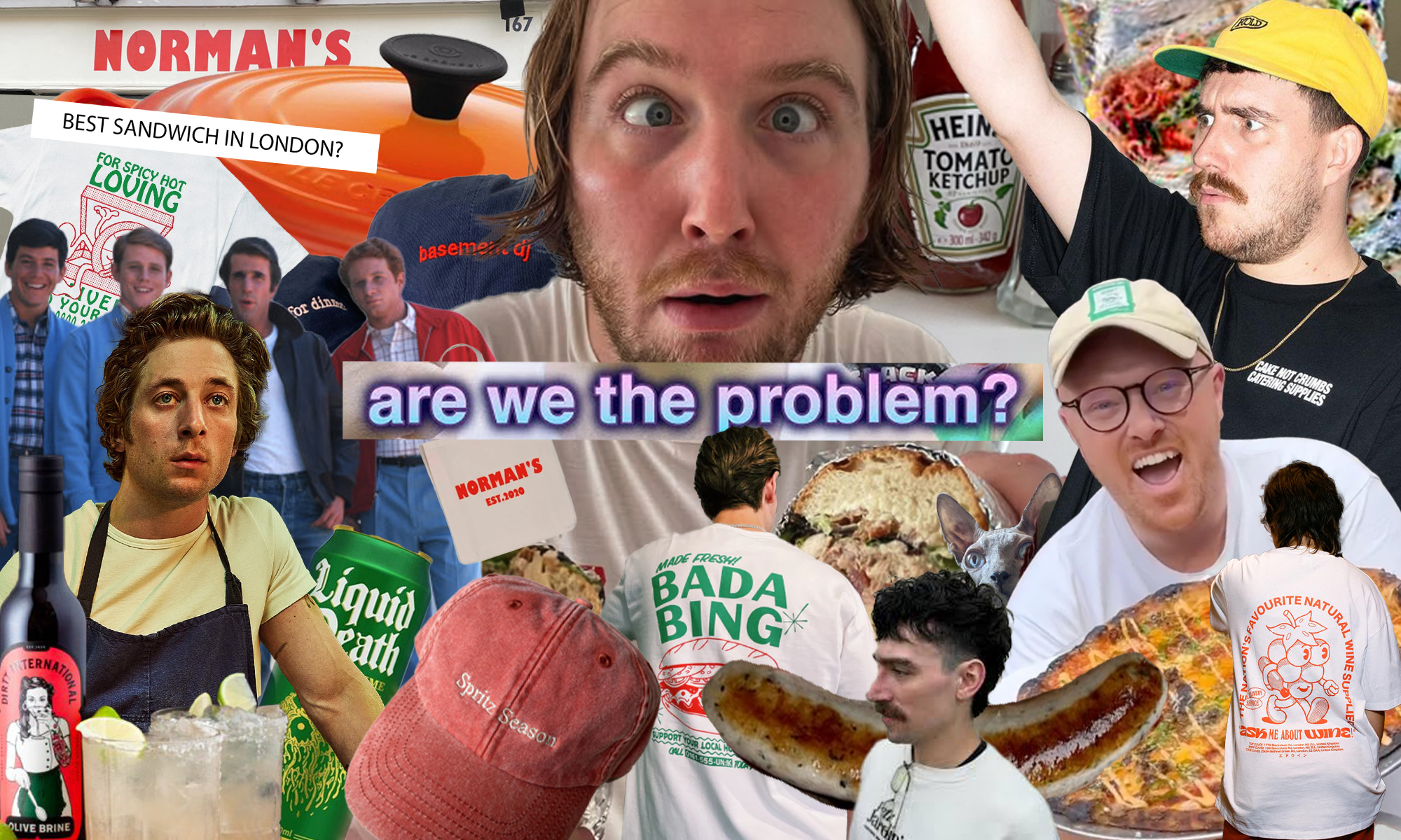 clive_mart1n's tweet card. Mullets, mustaches, Matty Matheson, and a massive sandwich fetish. The Normans are the style tribe coming to a town near you.