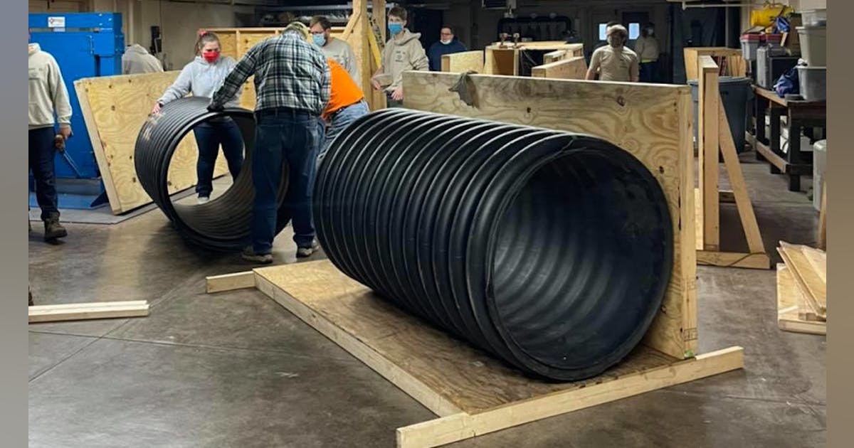 FirehouseNews's tweet card. Members of Boy Scout Troop 69 built a SCBA competency maze for York City firefighters as part of an Eagle Scout project.