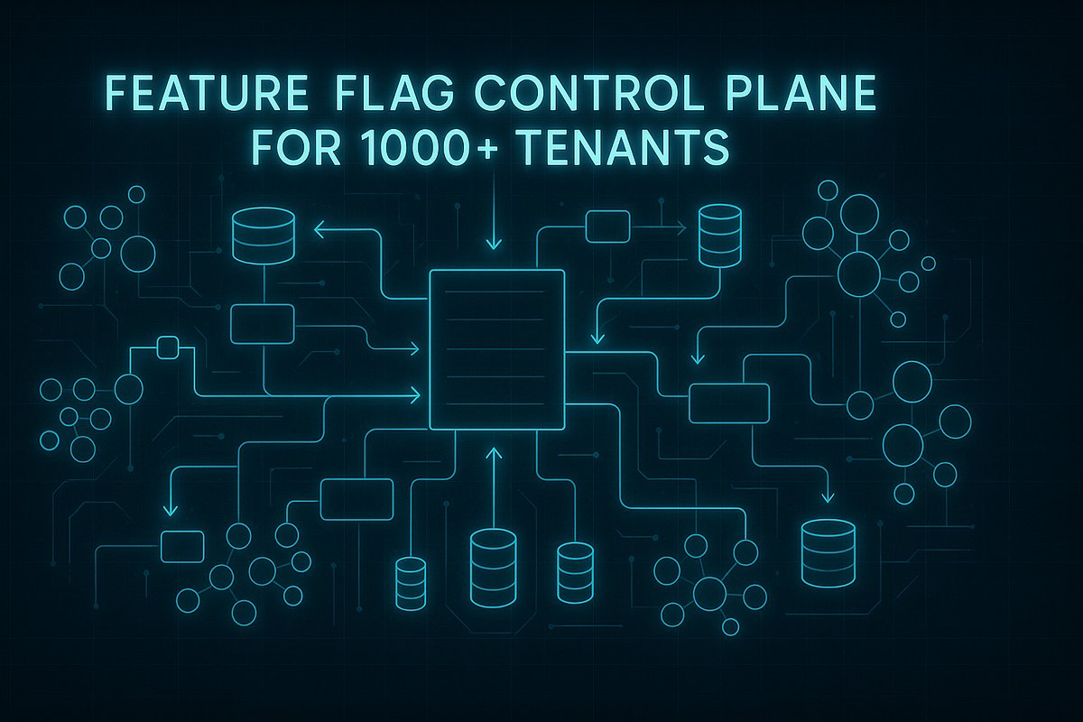 designnerds24's tweet card. How to design a production-grade, multi-tenant control plane with cache-first lookups, immutable versioning, and event-driven rollouts.
