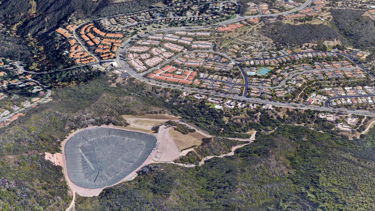 latimes's tweet card. In late January 2024, after a series of rainstorms, a DWP property manager spotted a tear in the reservoir’s floating cover, according to internal emails reviewed by The Times.