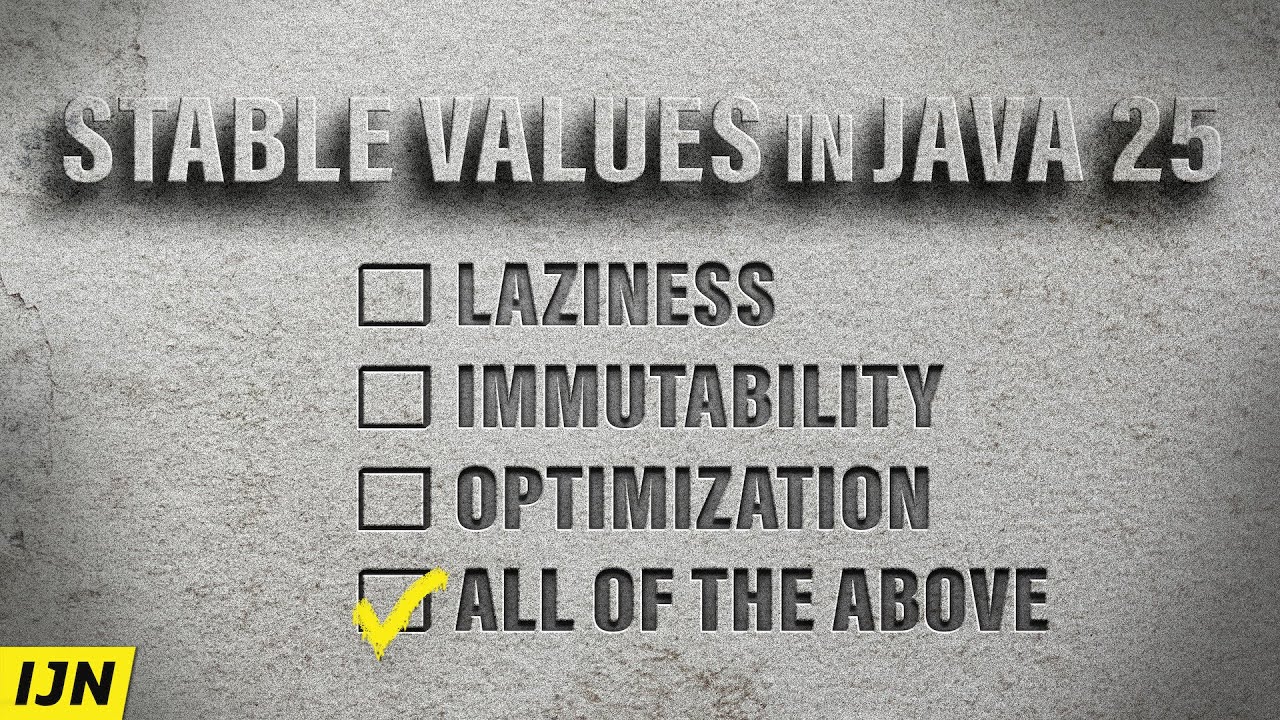 java's tweet card. Stable Values in Java 25 - Inside Java Newscast #88