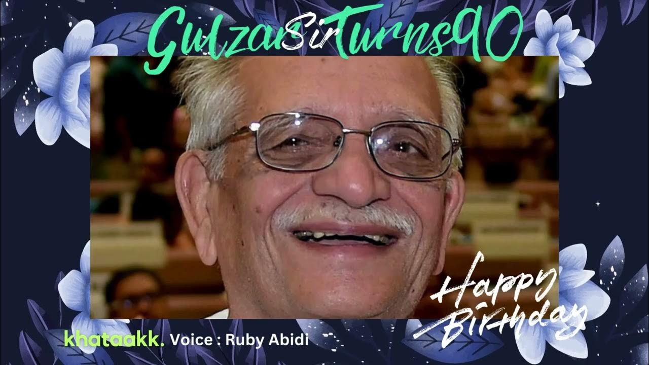 yv_post's tweet card. Gulzar Sir Turns 90 Today . सदाएँ  भेजी हैं #Khataakk wishes Happy...