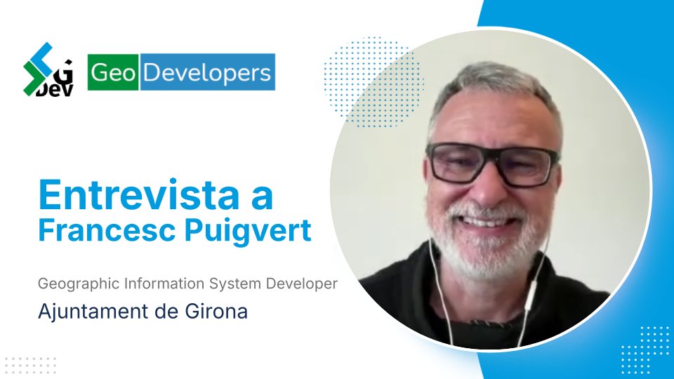 geo_developers's tweet card. En nuestra última entrevista en la Comunidad de GeoDevelopers, Raúl Jiménez Ortega se sienta a conversar con Francesc Puigvert Pell, un veterano del mundo GIS con más de 20 años de experiencia a sus...