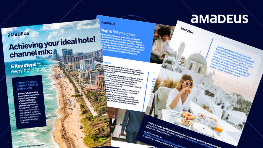 amadeushosp's tweet card. Achieving your ideal hotel channel mix Want to drive more profitable demand year-round? Learn how to attract the right guests through the most effective channels with a balanced, high-performing...