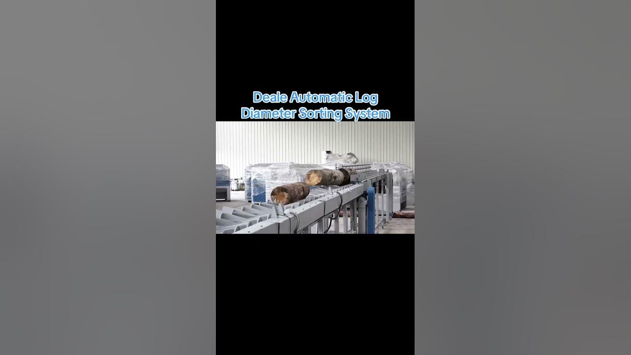 JaneZeng249400's tweet card. Scans log diameters during conveying#WoodworkingMachines #LogSorting...
