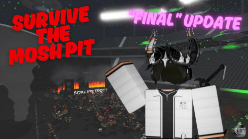 UE_Roblox's tweet card. 🌟 Recode of the game is coming soon! Expect a complete game overhaul! ❗️ Can YOU survive the mosh pit? 👉 Prove it. 🔧 Managed by minizuelan 🛠️ Created by Jturtle20 and zsdev8584 ⚙️ New updates...