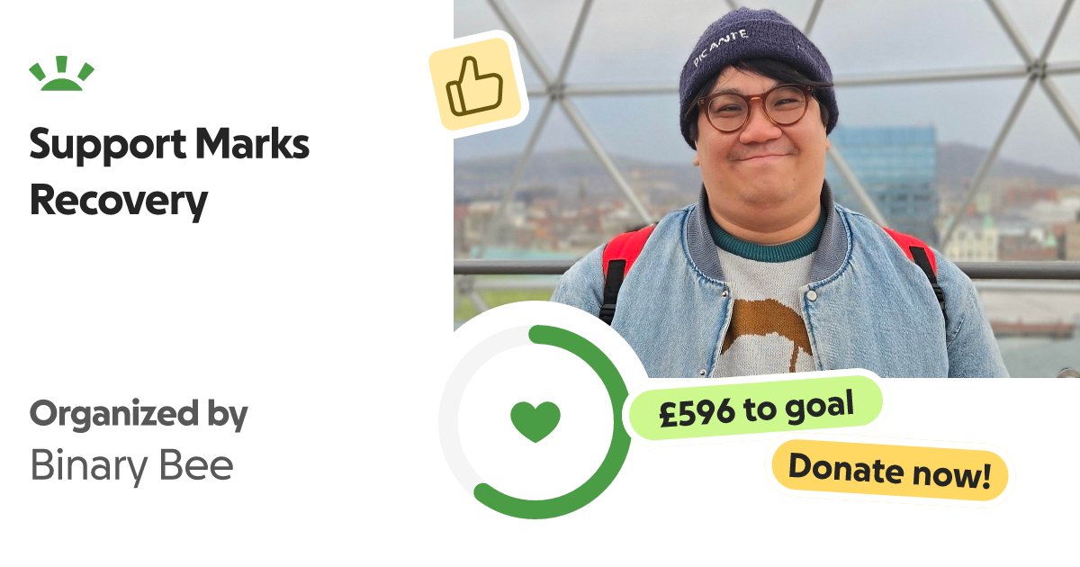 twistedhumanoid's tweet card. Hey everyone, As you may already know, Mark has suffered a serious brain injury. Myself and … Binary Bee needs your support for Support Marks Recovery