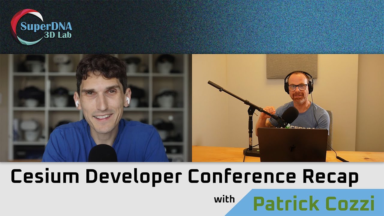 CesiumJS's tweet card. Cesium Developer Conference with Patrick Cozzi