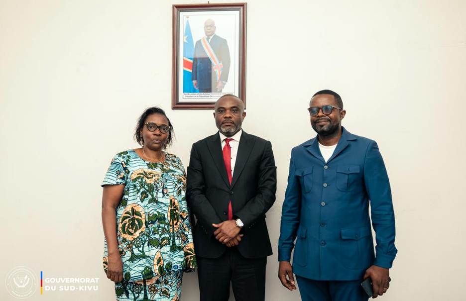 pddrcs_sk's tweet card. La Coordination Provinciale du P-DDRCS Sud-Kivu a été reçue, le mercredi 19 novembre 2025, par le Vice-Gouverneur de la province du Sud-Kivu Jean-Jacques ELAKANO. Conduite par le Coordonnateur...