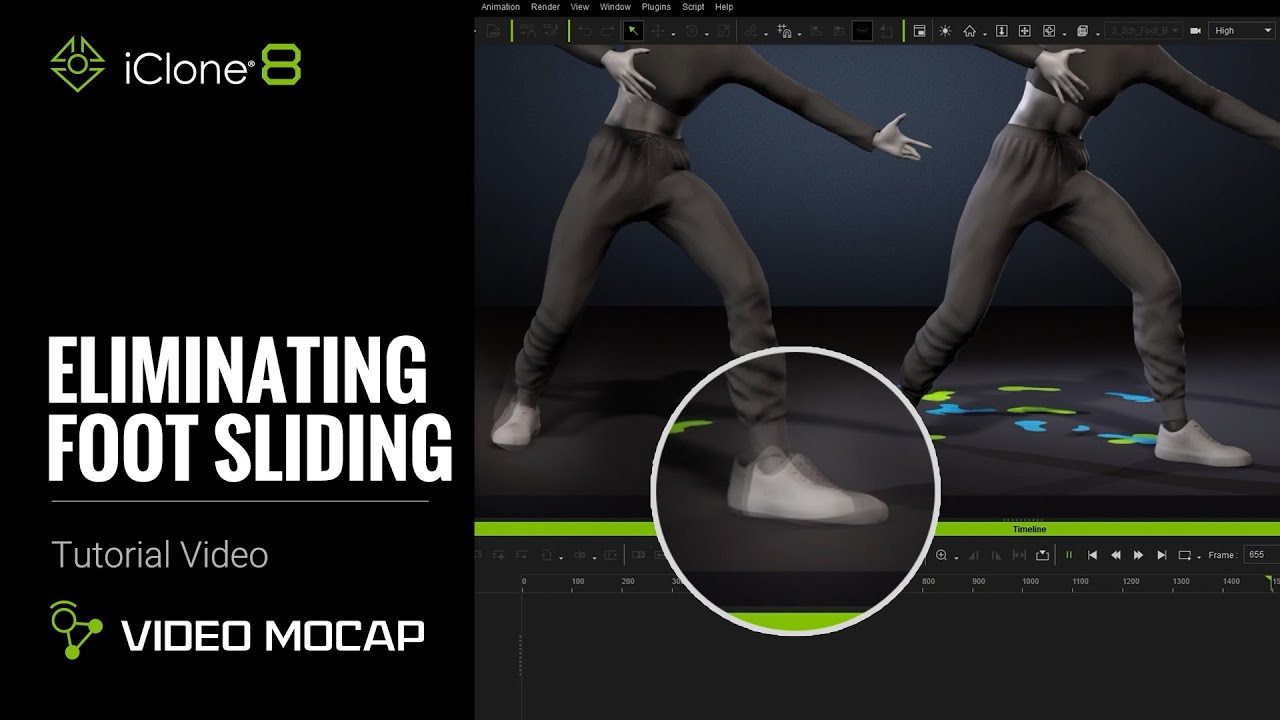 Frnandwagner's tweet card. Mocap Motion Fix - Eliminating Foot Sliding | iClone 8 Tutorial