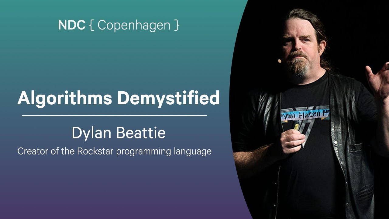 divinecodez's tweet card. Algorithms Demystified - Dylan Beattie - NDC Copenhagen 2025