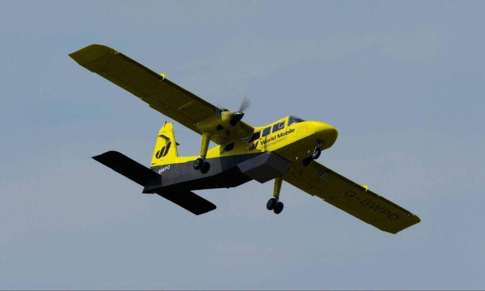 TechBullion's tweet card. A new era of connectivity is being forged in the skies. World Mobile Stratospheric (WMS) and UK aircraft manufacturer Britten-Norman have announced a collaboration to demonstrate airborne 5G connec...