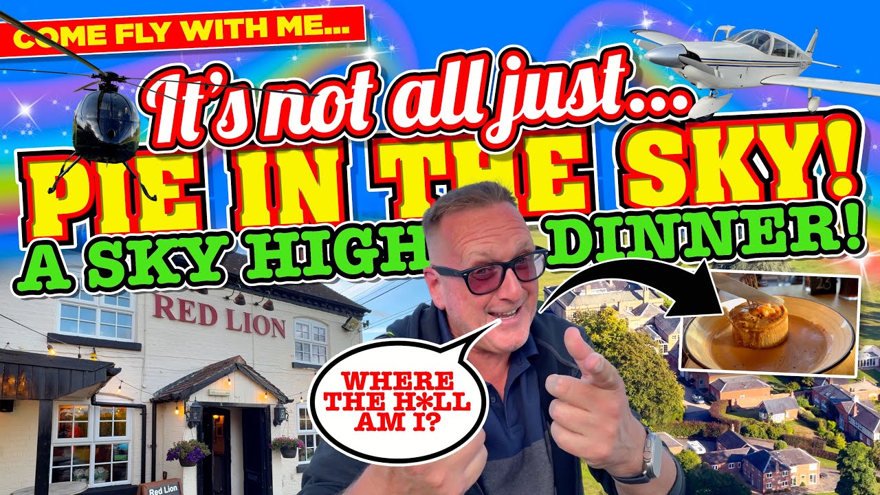 MacmasterThe's tweet card. it's NOT all PIE in THE SKY! Come FLY with me for a SKY HIGH DINNER!