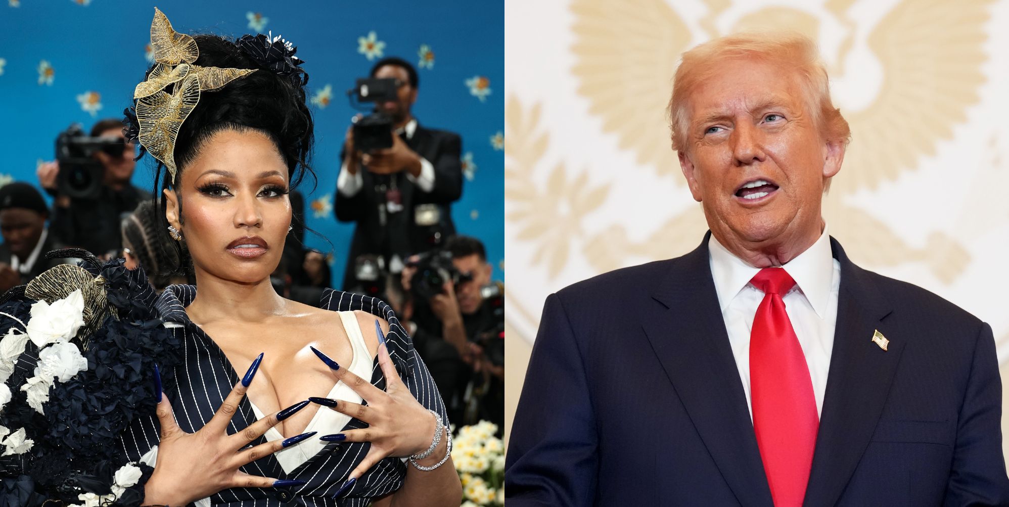 PinkNews's tweet card. Rapper Nicki Minaj has responded after being criticised by LGBTQ+ fans for sharing a post praising Donald Trump.
