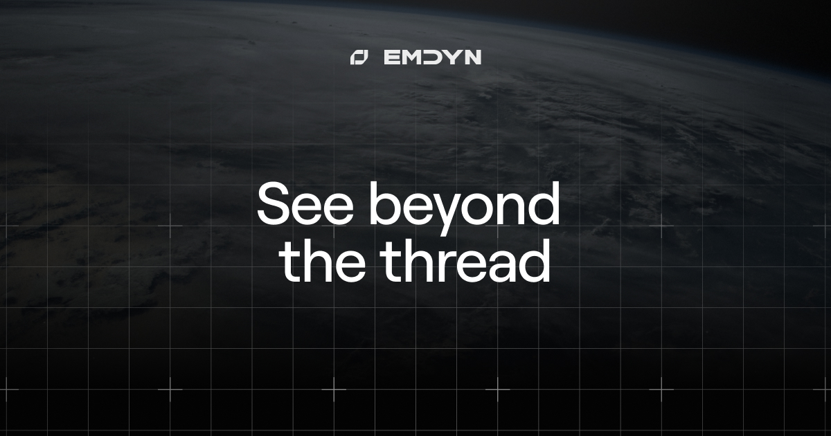 _emdyn's tweet card. EMDYN helps organisations to better understand the threats they face by turning data into actionable intelligence.
