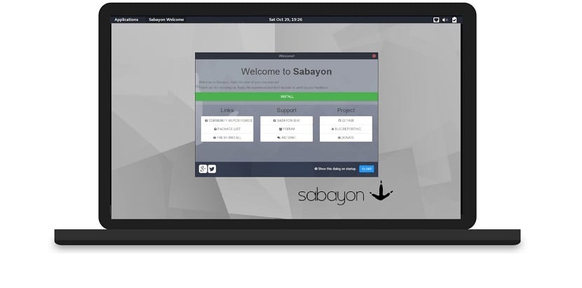 linuxsur's tweet card. En el día de hoy, ha salido el sistema operativo Sabayon en su versión 16.11, una versión que viene con el Kernel Linux 4.8 instalado.