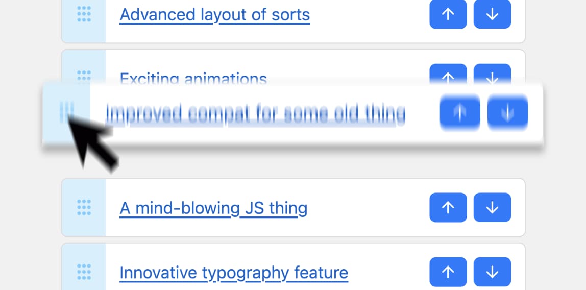 mozhacks's tweet card. Rank the web platform features you care most about
