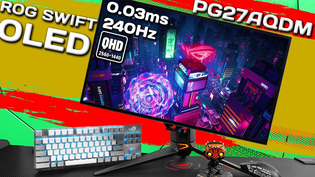 GaminggearBG's tweet card. Мониторът на бъдещето - OLED с 0.03 мс реакция и 240 Hz - Asus ROG...