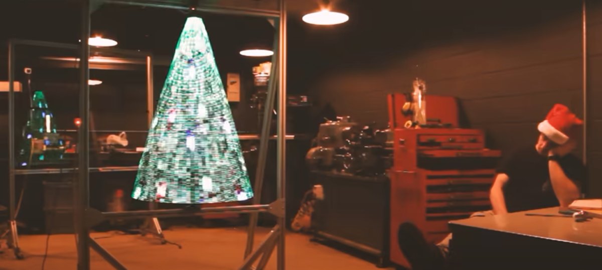 OpenElectronics's tweet card.   Beautiful project to create a Persistence of Vision (POV) Christmas Tree There are several fascinating gadgets and POV clocks available, and we have featured some of them on this blog as well. They...