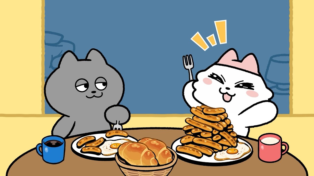 NO3_56568733's tweet card. 【公式】TVアニメ『ンめねこ』第33話「ウィンナーはいかが？」【見逃し配信】TBSにて毎週木曜深夜1時58分放送中