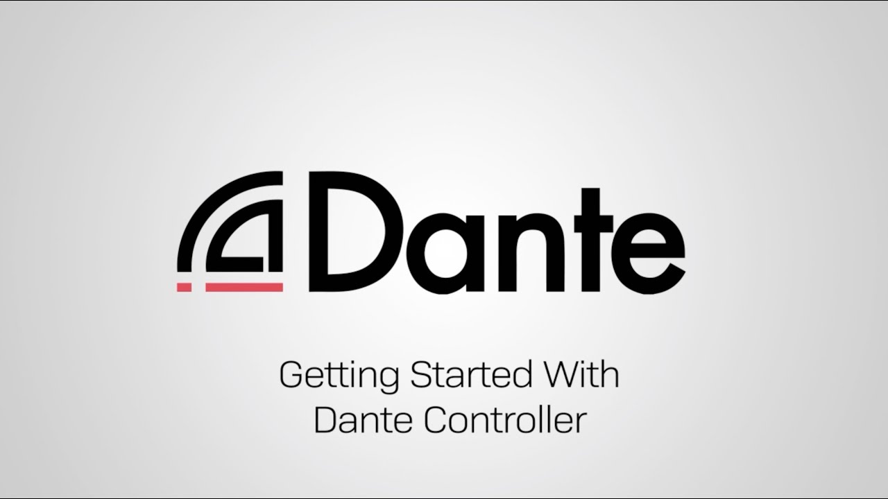 GetDante's tweet card. Getting Started with Dante Controller