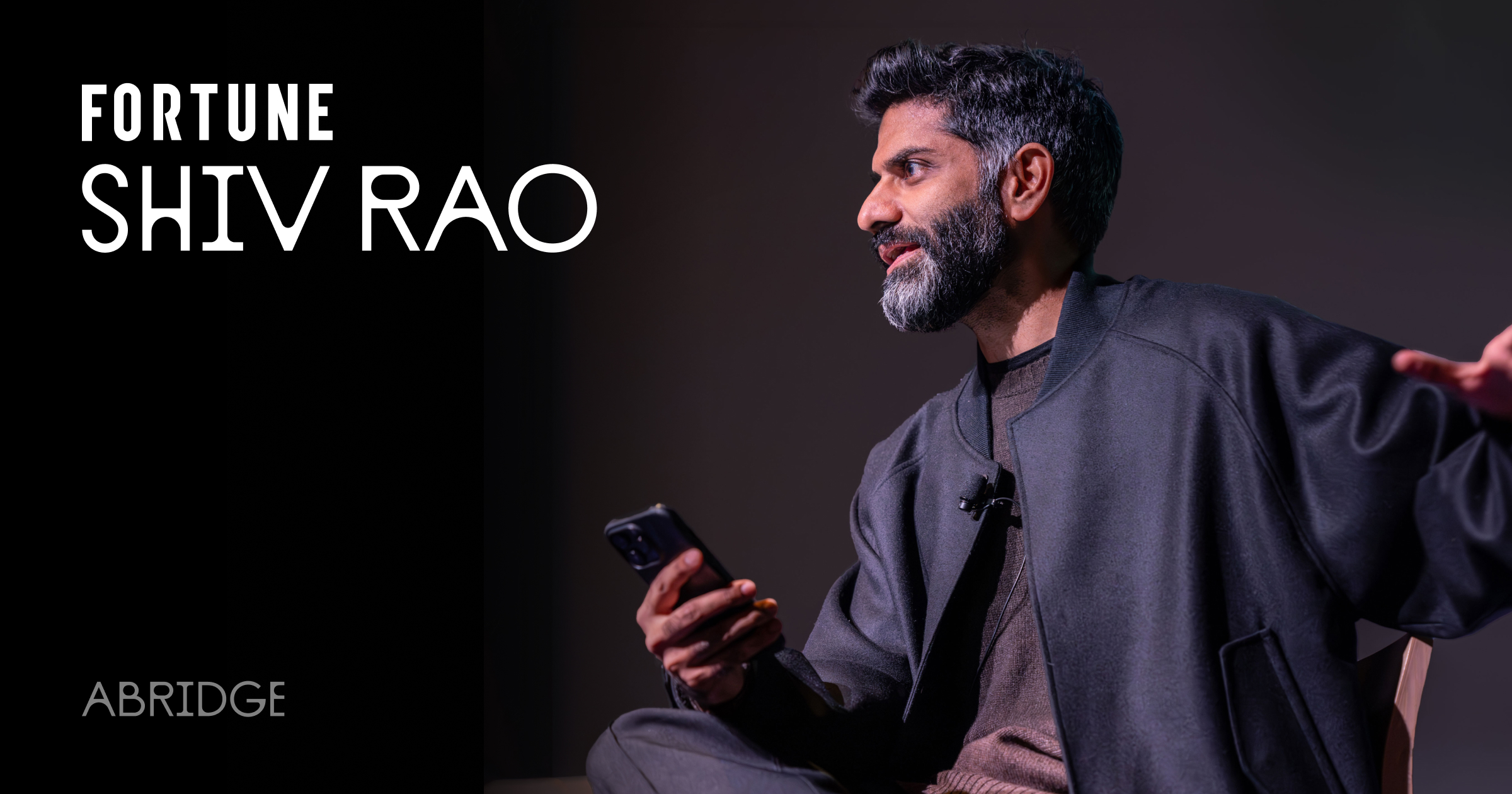 ShivdevRao's tweet card. Exclusive profile from Fortune telling Abridge Founder and CEO Dr. Shiv Rao backstory: from cardiologist to AI entrepreneur.