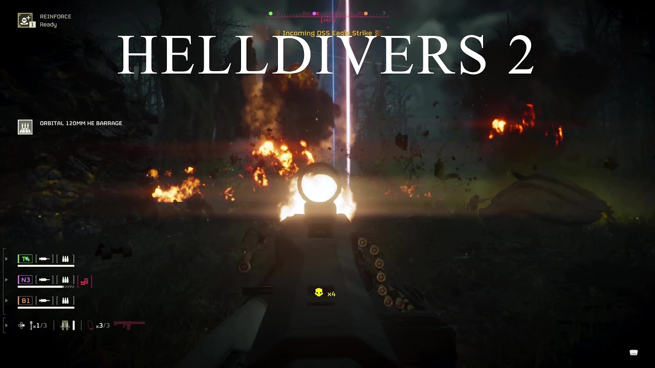 marzvid's tweet card. Helldivers 2 Bugs Extermination NoDeath/NoCuts SuperHelldiver...