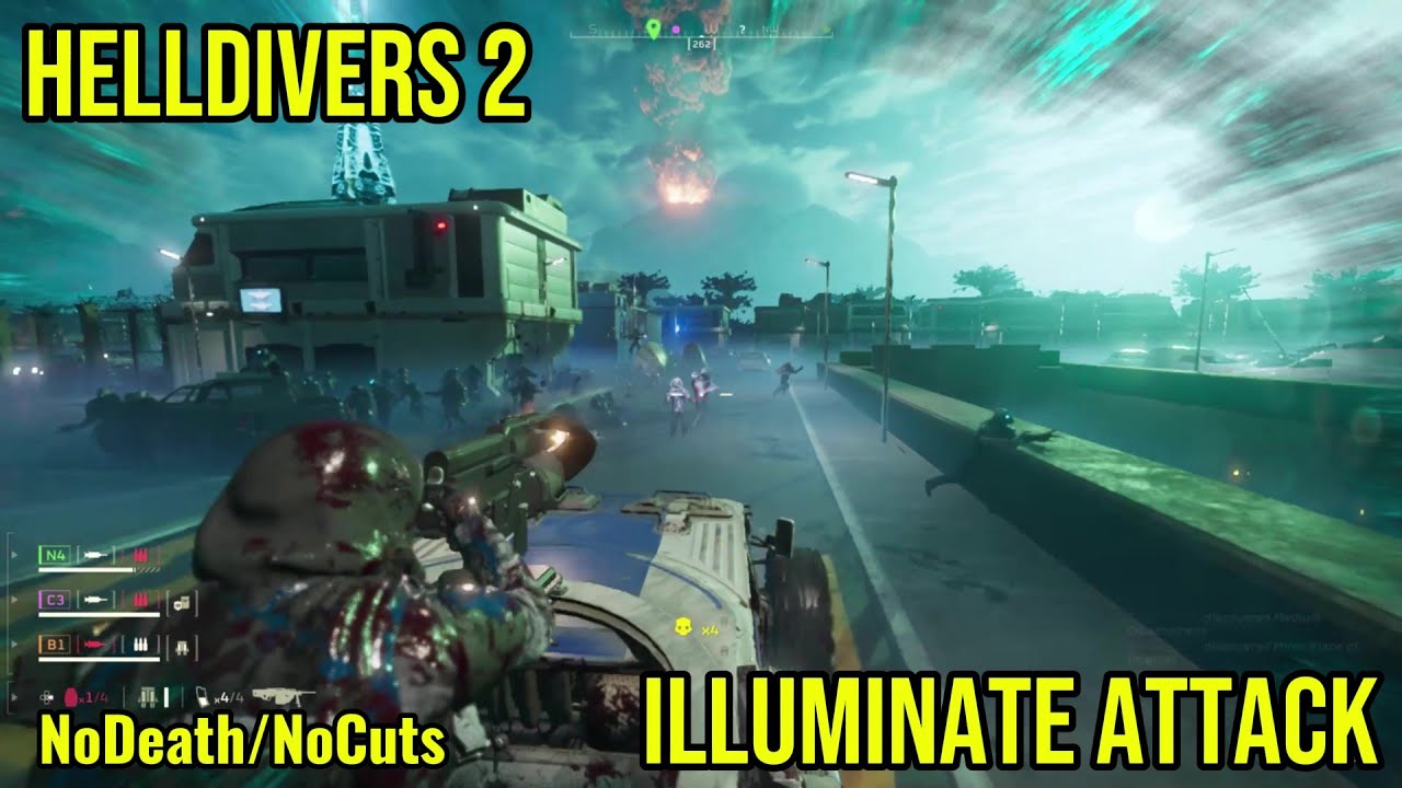 marzvid's tweet card. Helldivers 2 Kill'em all SuperHelldiver Difficulty