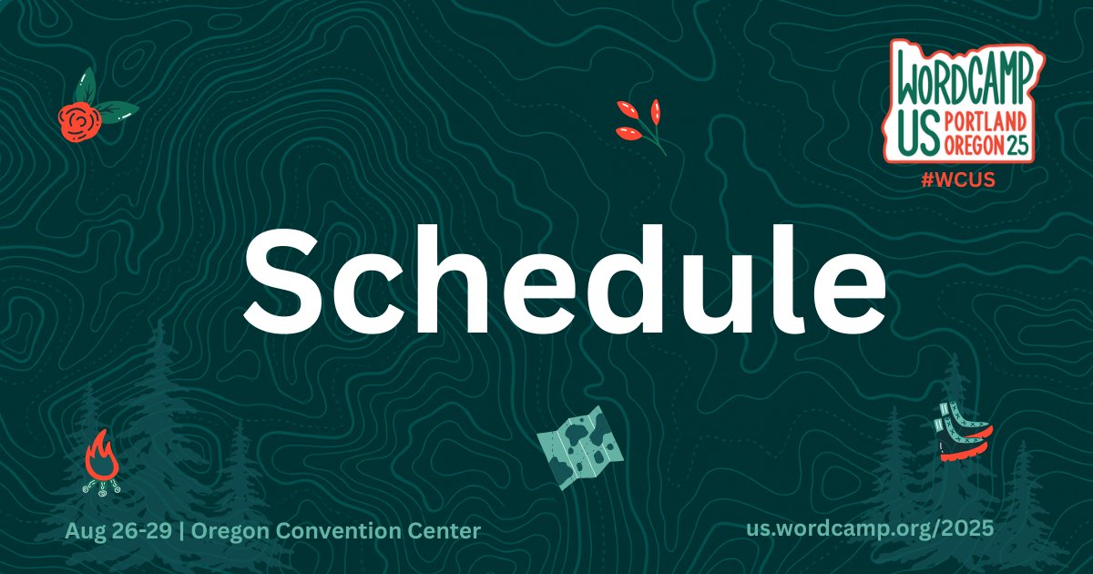 WordPress's tweet card. Check out the schedule for WordCamp US 2025! Join top developers, designers, and WordPress enthusiasts for 4 days of networking, learning, and connection.