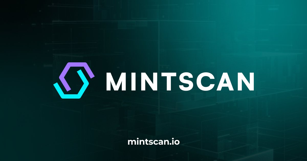 minminvalidator's tweet card. [Cosmos Explorer for 63+ Blockchains]