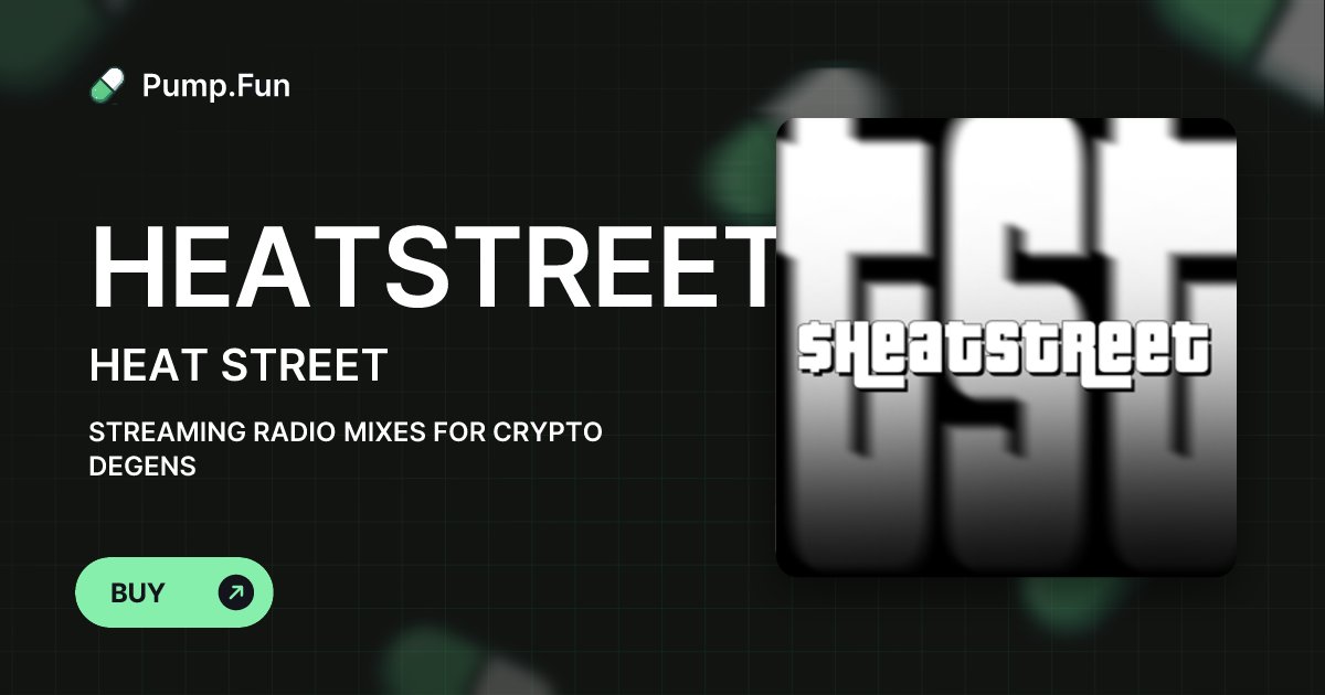 DJHeat's tweet card. STREAMING RADIO MIXES FOR CRYPTO DEGENS