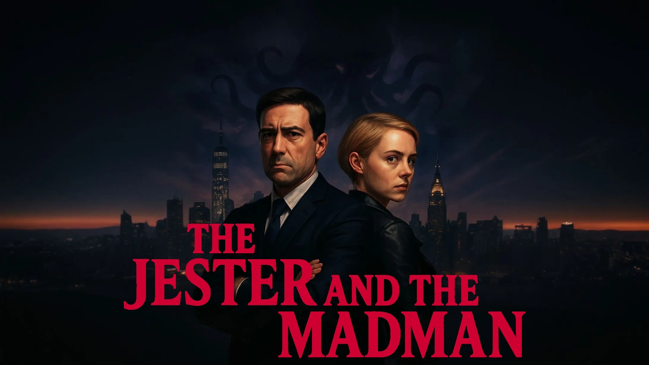 kylefarelli's tweet card. Discover The Jester and the Madman, a 90s-inspired point-and-click horror adventure that blends eerie atmosphere, logic puzzles, and pulpy conspiracy.