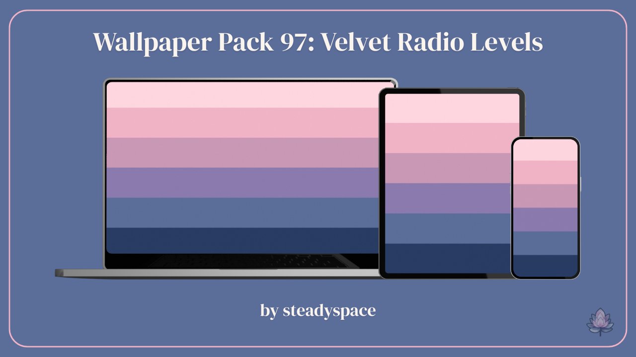 steady_space's tweet card. 🎚️ Where sound becomes pattern and dusk finds order.Velvet Radio Levels translates the warmth of analog sound into visual rhythm. Layered rose, violet, and blue gradients move like measured echoes —...