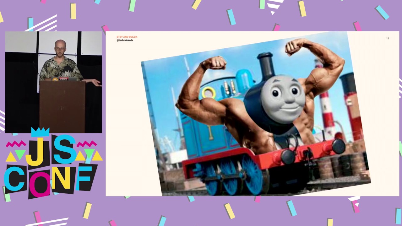 JSConfUS's tweet card. We Started Using Webpack and It Took A While - Salem Hilal - JSConf...