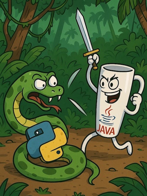 springrod's tweet card. In my last post, I showed how a CrewAI example could be rewritten in Java using Embabel to be more robust, concise, elegant and extensible.