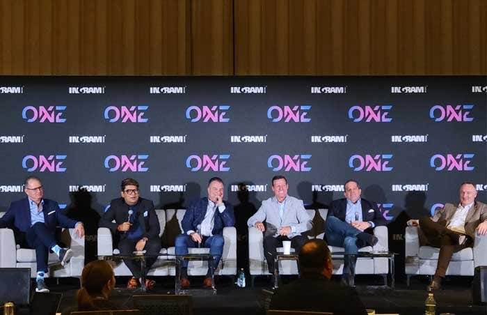 CRN's tweet card. From AI to cloud to services, here’s how Ingram Micro’s global teams are powering partner transformation.