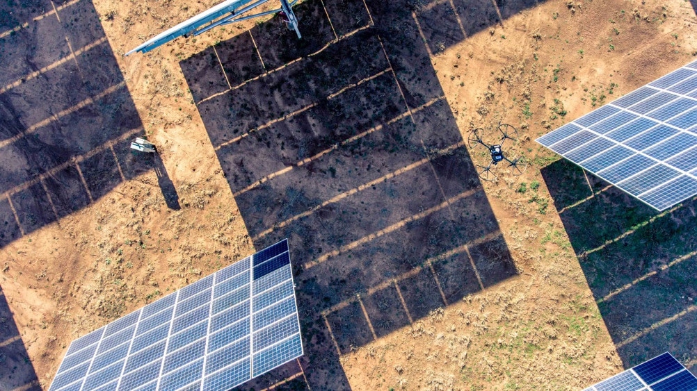 LexsetAI's tweet card. Robots and drones with deep learning computer vision and advanced imaging cameras are changing the landscape of inspections for renewable energy sites and associated equipment.