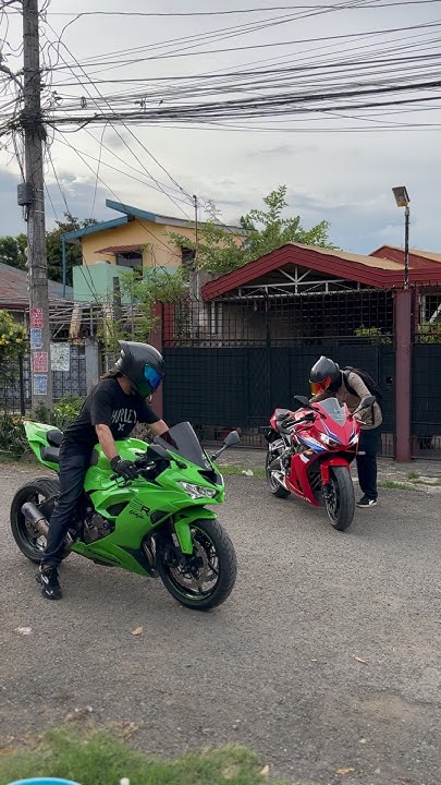 BruceD16659's tweet card. ZX6R & CBR650R #fatherandsons #sportbike #inline4 #supersport