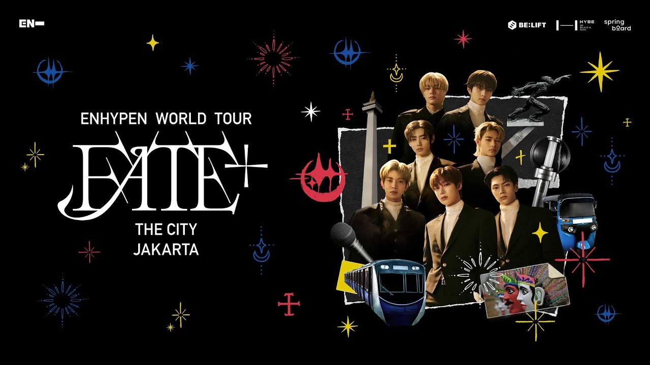 springboardid's tweet card. ENHYPEN WORLD TOUR ‘FATE PLUS’ THE CITY JAKARTA HIGHLIGHTS
