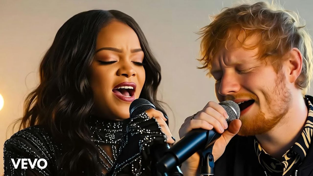 Amandasatiro07's tweet card. Rihanna feat Ed Sheeran - Me and You(2025 Official Video)