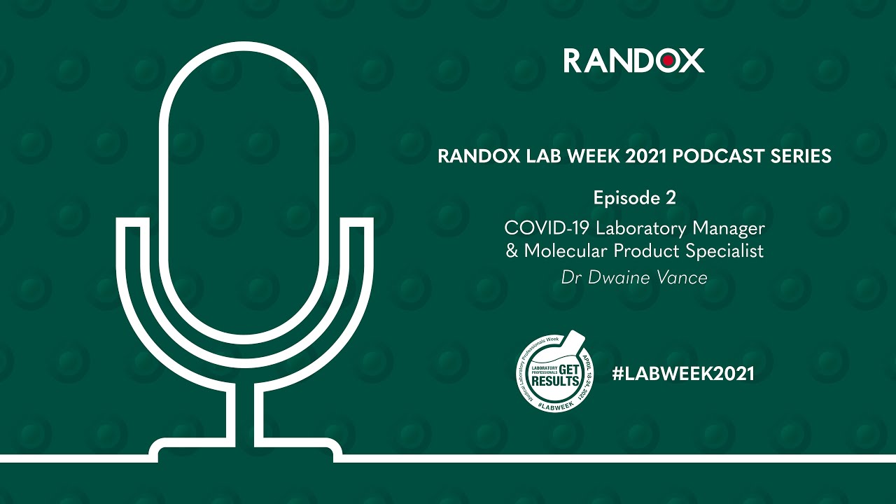 RandoxOfficial's tweet card. Randox Lab Week 2021 Podcast Series Episode 2: Dr Dwaine Vance