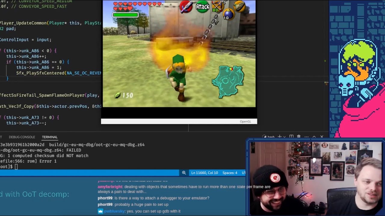 ChevyRay's tweet card. We added a jump button to Ocarina of Time