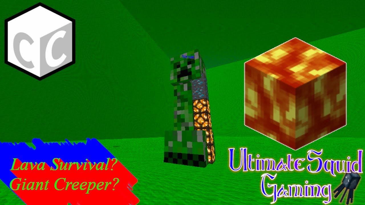 Squidygame's tweet card. Classicube - ludinko23 - Lava Survival? Giant Creeper?